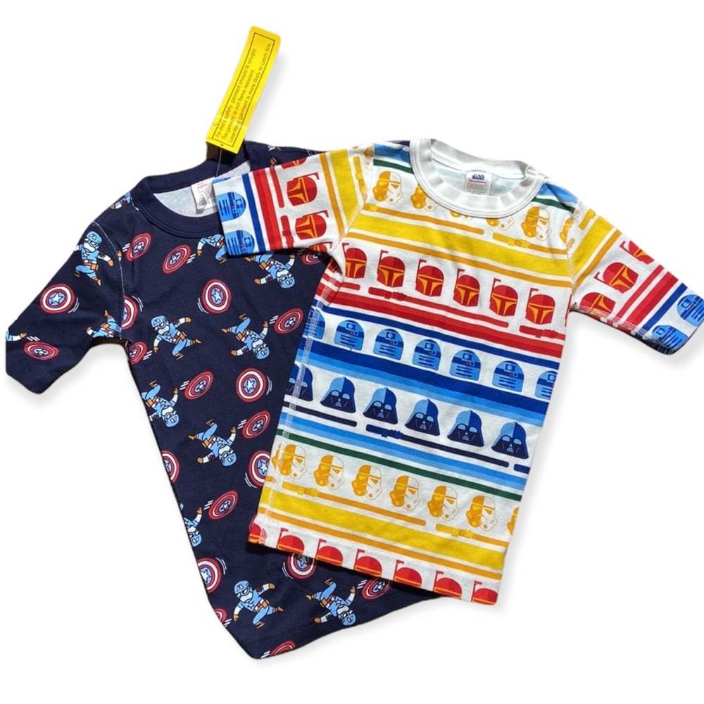 Set of 2 Hanna Andersson Kids Pajama Sleep T Shirts Size 8 and 10